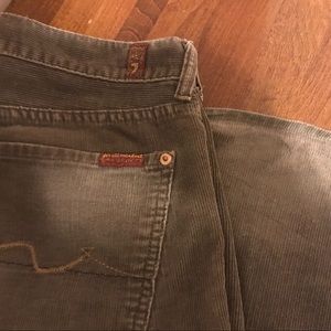 7 for All Mankind Cords: Brown Women's Bottoms